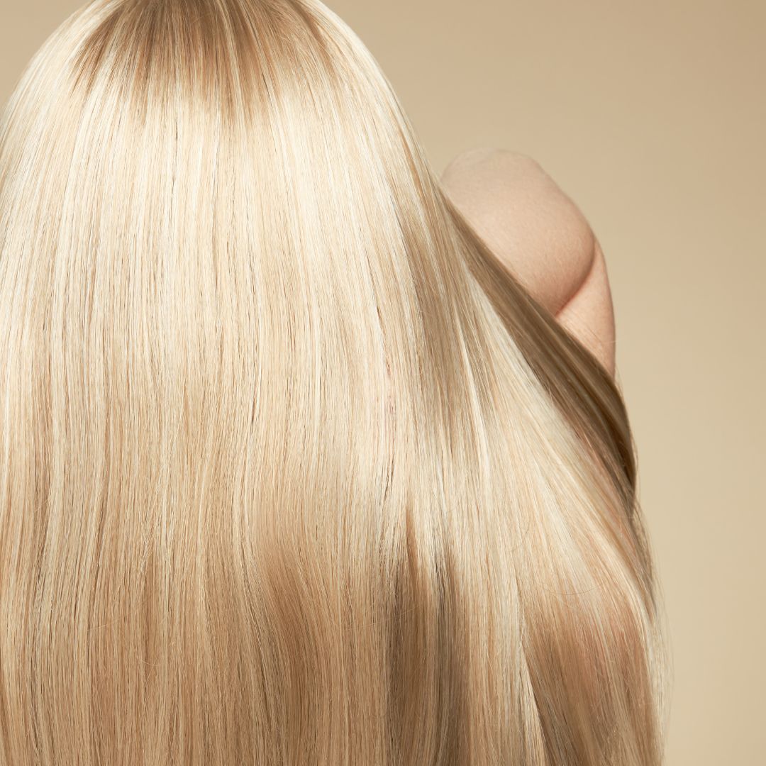 coloriertes haar.