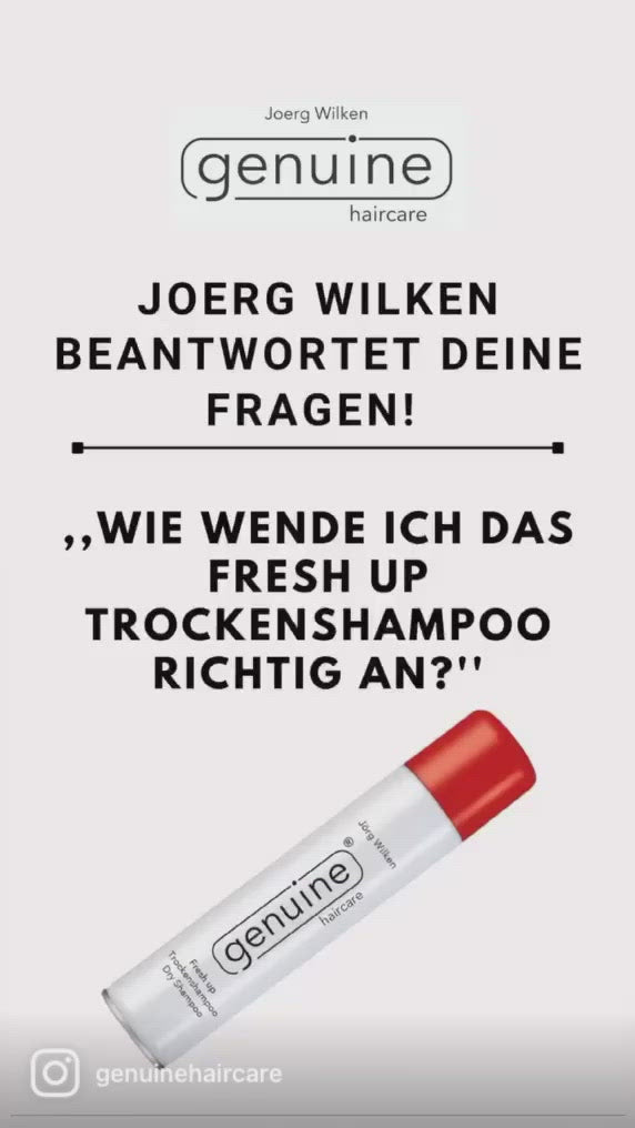 genuine haircare Fresh Up Trockenshampoo Vorstellung - Joerg Wilken